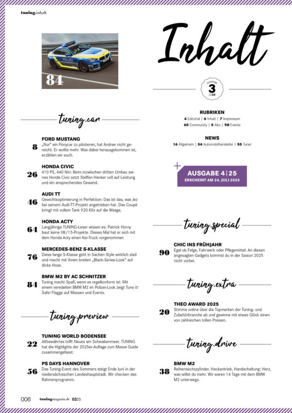 Tuning<br>Einzelheft Ausland – Bild 2